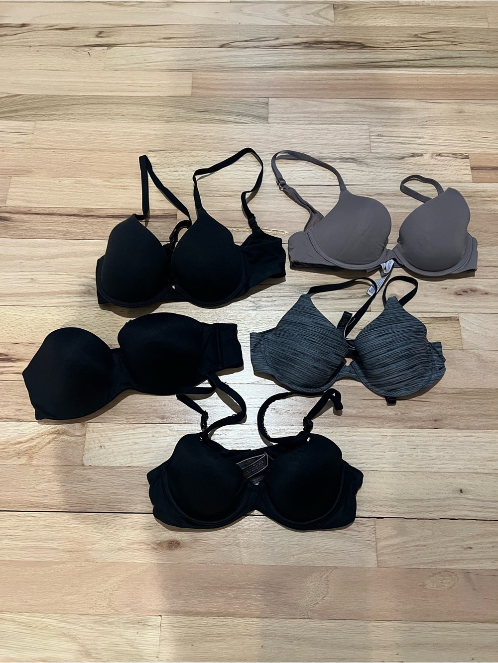 Victoria Secret Women’s Everyday Bras - Black & Taupe